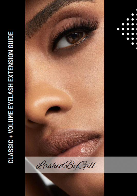 Classic & Volume Eyelash Extension Editable Printable Lash Training Manual With Resell Rights